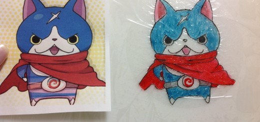 【妖怪ウォッチ】オブラートで作るフユニャンのキャラ弁シート♪