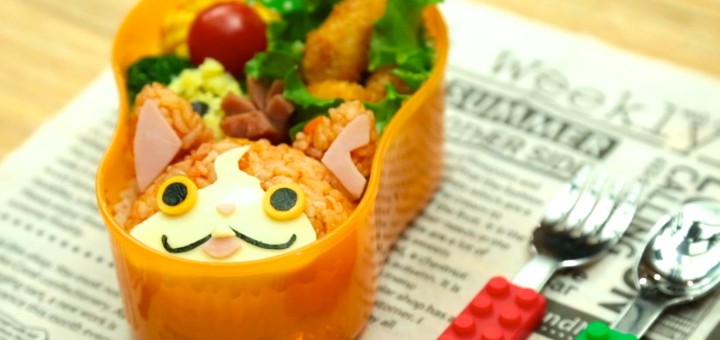 【妖怪ウォッチ】ジバニャンのキャラ弁レシピ。タブレット活用でさらに便利！