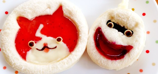 【妖怪ウォッチ】キャラ弁に便利なジバニャンの作り方。ディスペンパックで簡単サンドイッチ♪