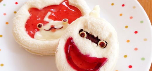 【妖怪ウォッチ】キャラ弁に便利なウィスパーの作り方！ディスペンパックで簡単サンドイッチ（パート2）♪